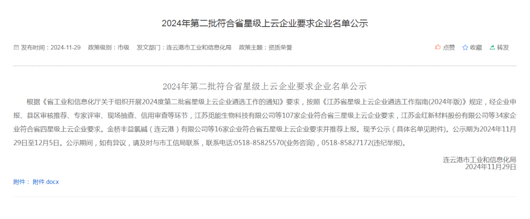 喜報！【騰越科技】獲評江蘇省“五星級上云企業(yè)”名單